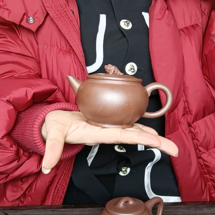 紫砂茶壶佟*强原矿底曹青