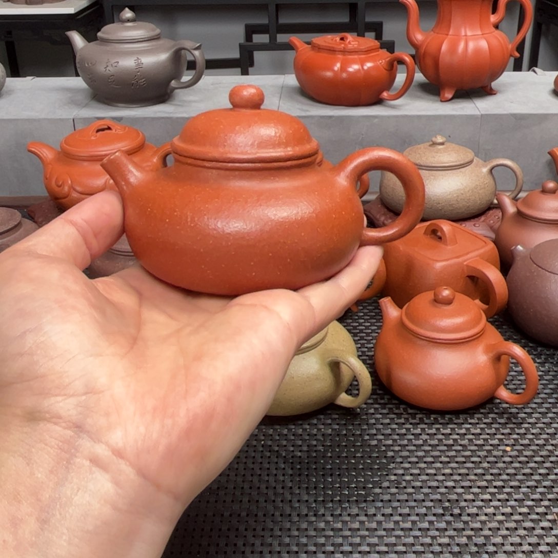 紫砂茶壶紫砂艺术茶具套装红降坡