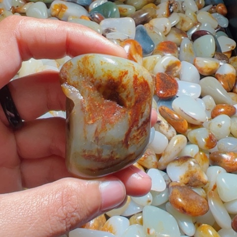 和田玉（糖玉）手链未镶嵌14