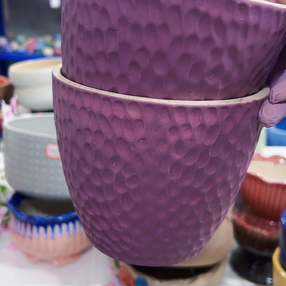 有孔外贸尾单陶瓷花盆凑单10米包邮