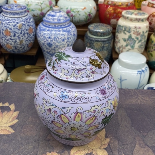 瓷片陶瓷茶叶罐密封罐