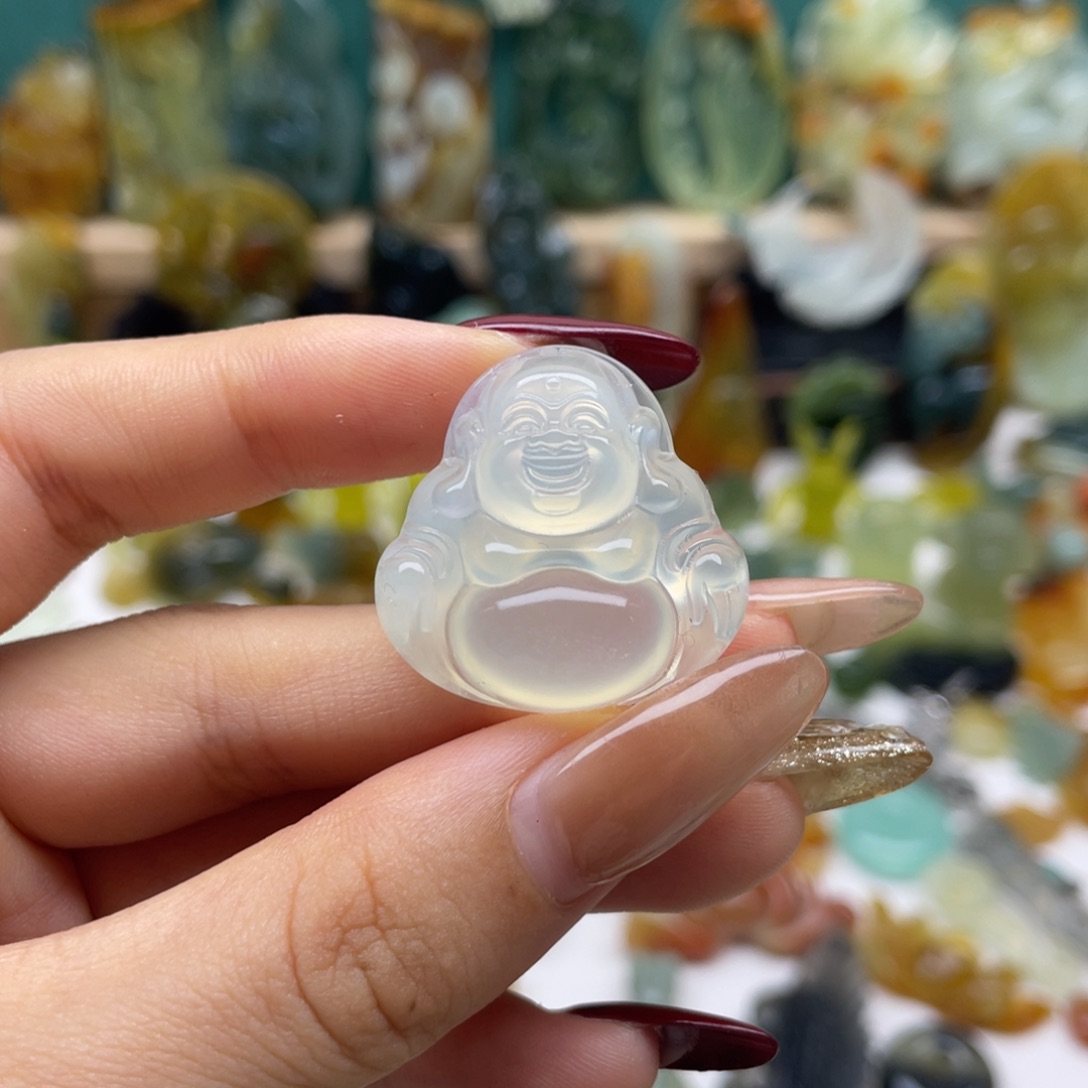 蛇纹石玉吊坠(不含链)未镶嵌
