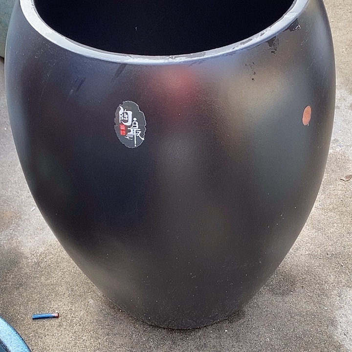 紫砂花盆口33高度50瑕疵大号龙蛋