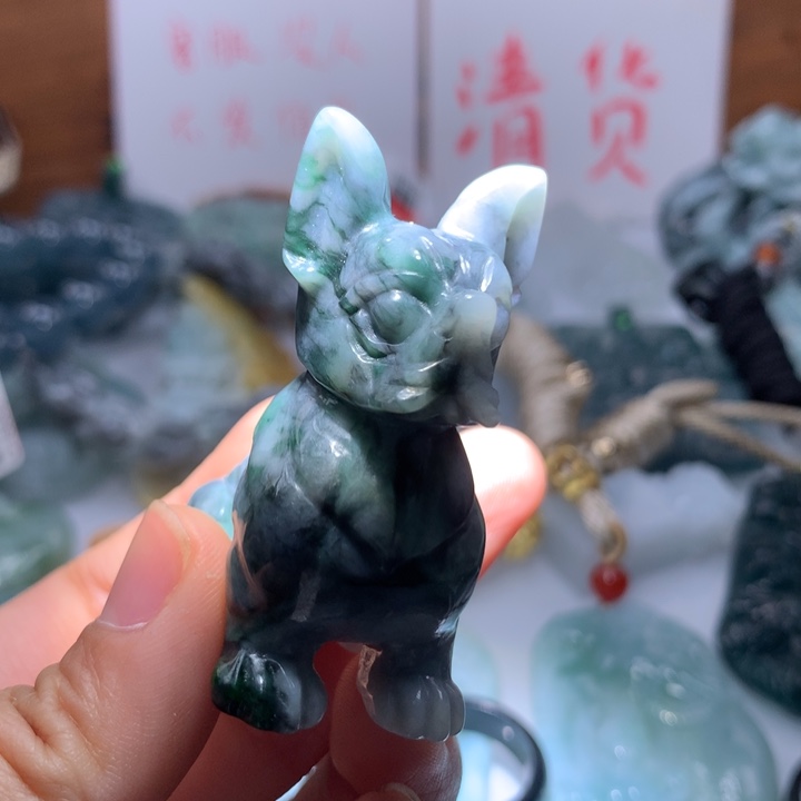 翡翠颈饰未镶嵌保真天然A货翡翠