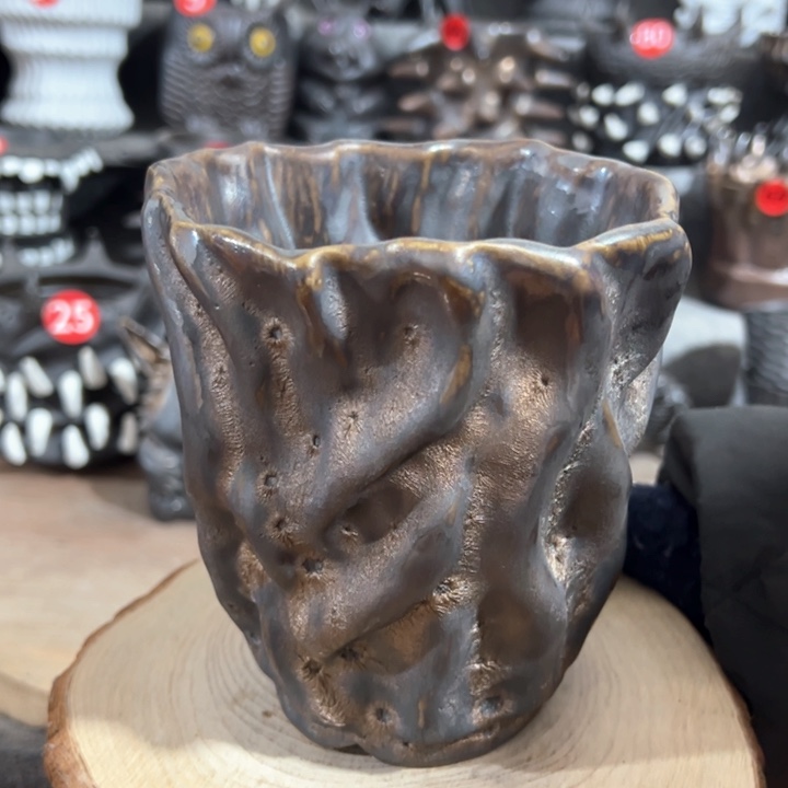 紫砂花盆内口11外高13.5