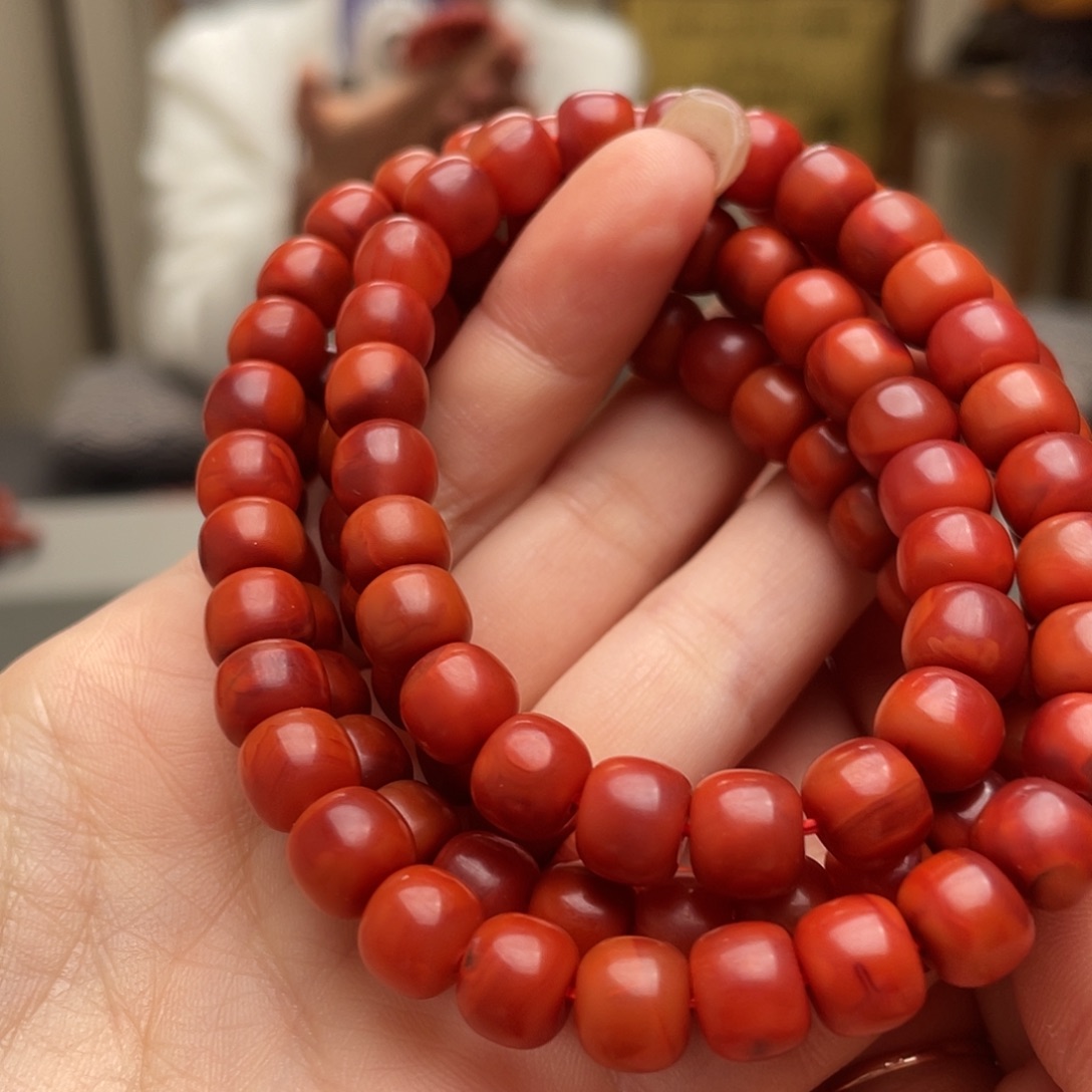 南红玛瑙手链未镶嵌