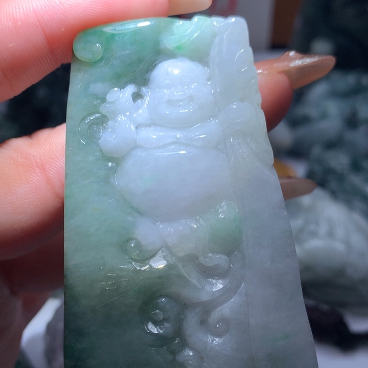 翡翠未镶嵌颈饰保真天然A货翡翠