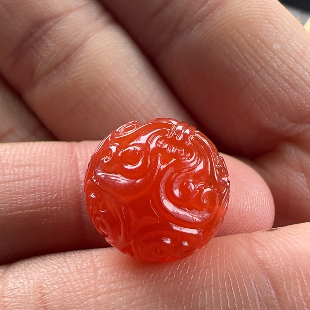 南红玛瑙克罗心13.2未镶嵌