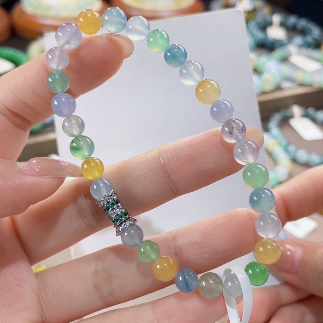 未镶嵌手链翡翠高冰玻糖果