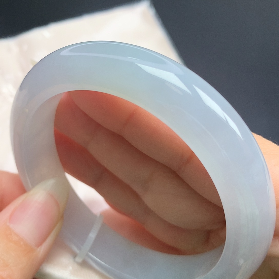 翡翠未镶嵌手镯55.6圈口