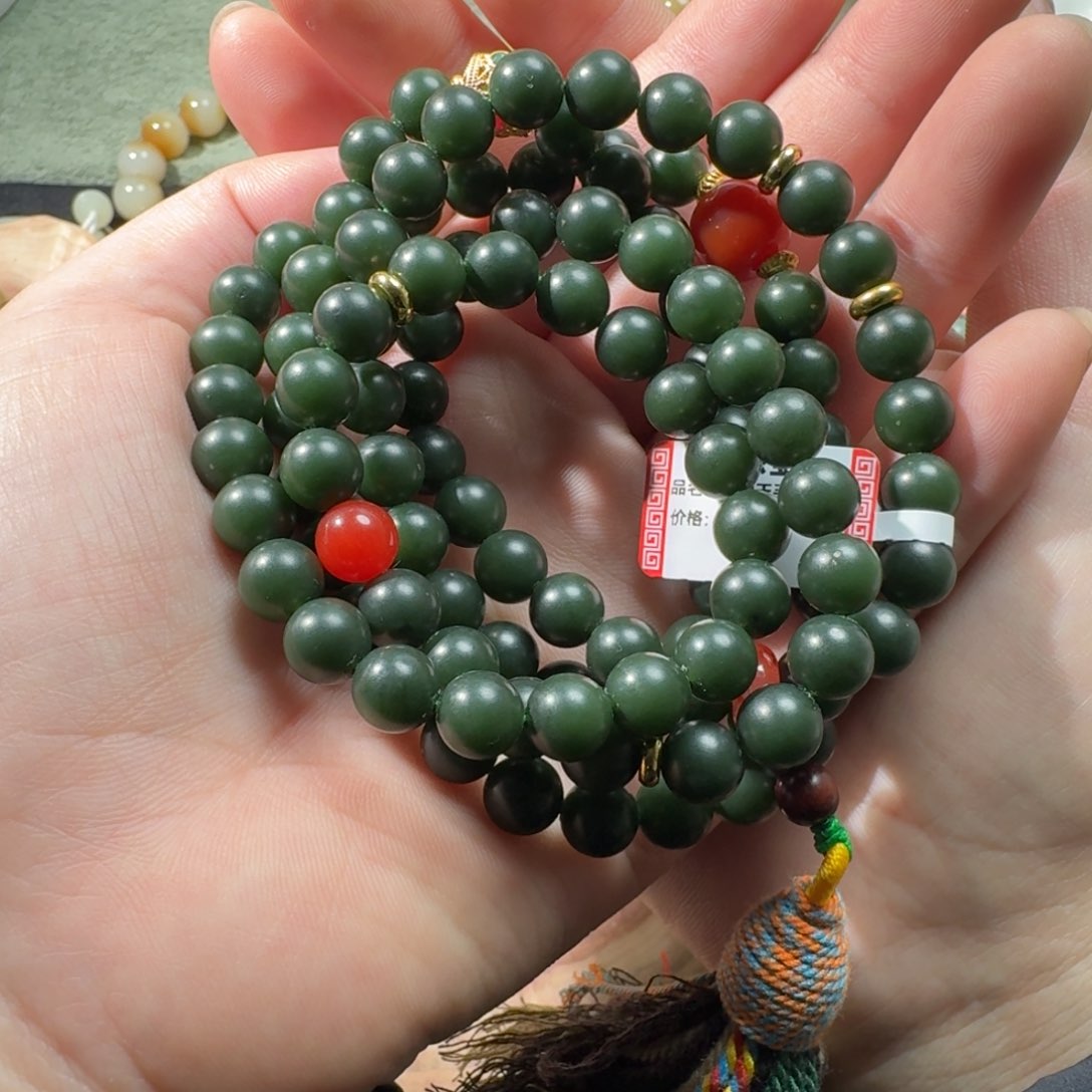 和田玉手串未镶嵌