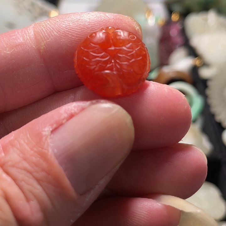 艺***生玛瑙/玉髓颈饰合金挂件