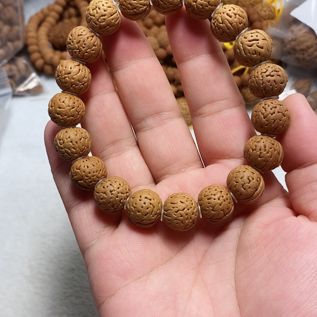 核桃手串/手链野生纽扣单圈