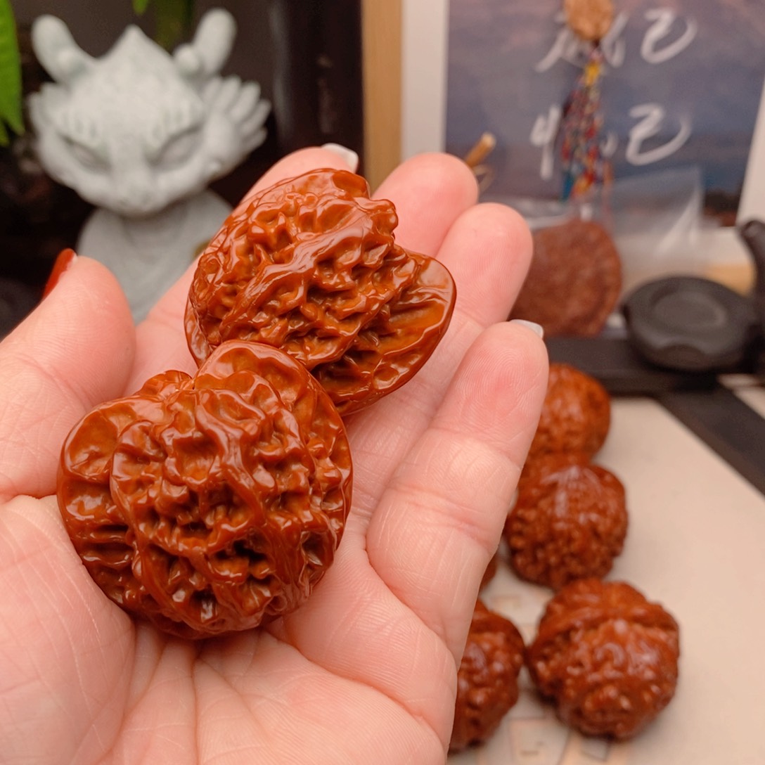 吊坠文玩核桃金****收苹果园