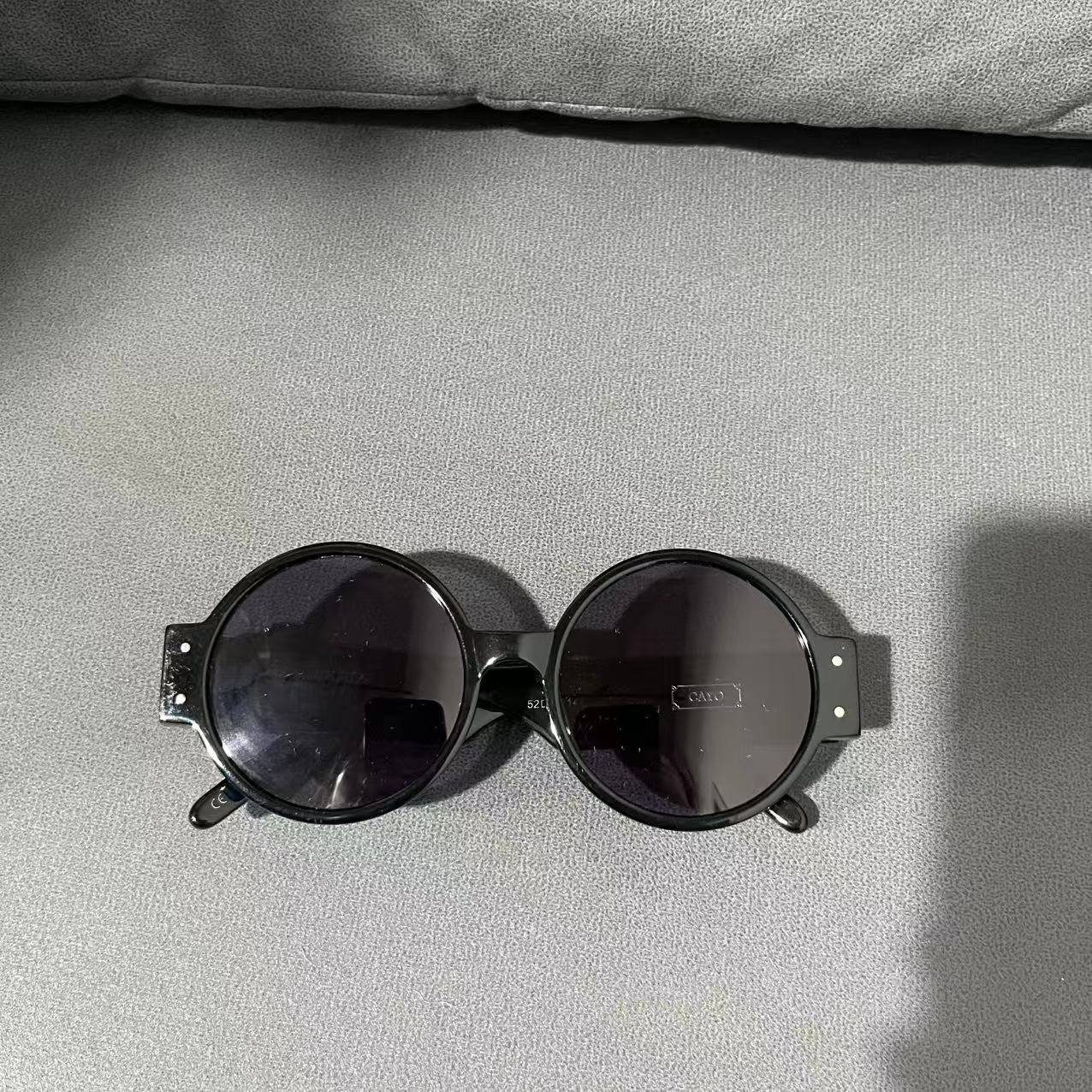 潮牌太阳镜圆框眼镜架情侣款太阳镜  20144