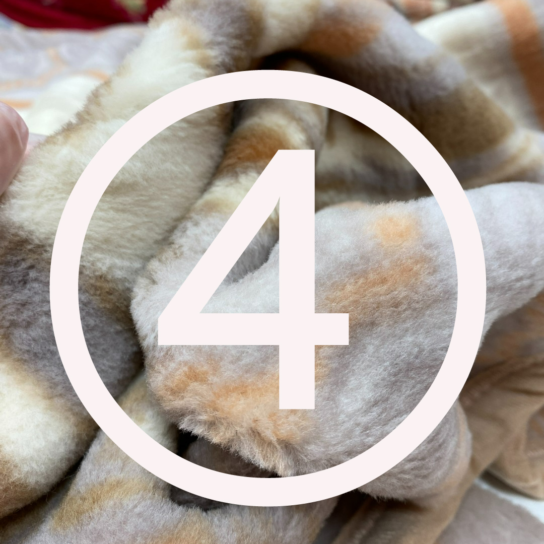 4号4直播4号 微瑕纯羊毛毛毯双人盖毯冬季保暖加厚被子