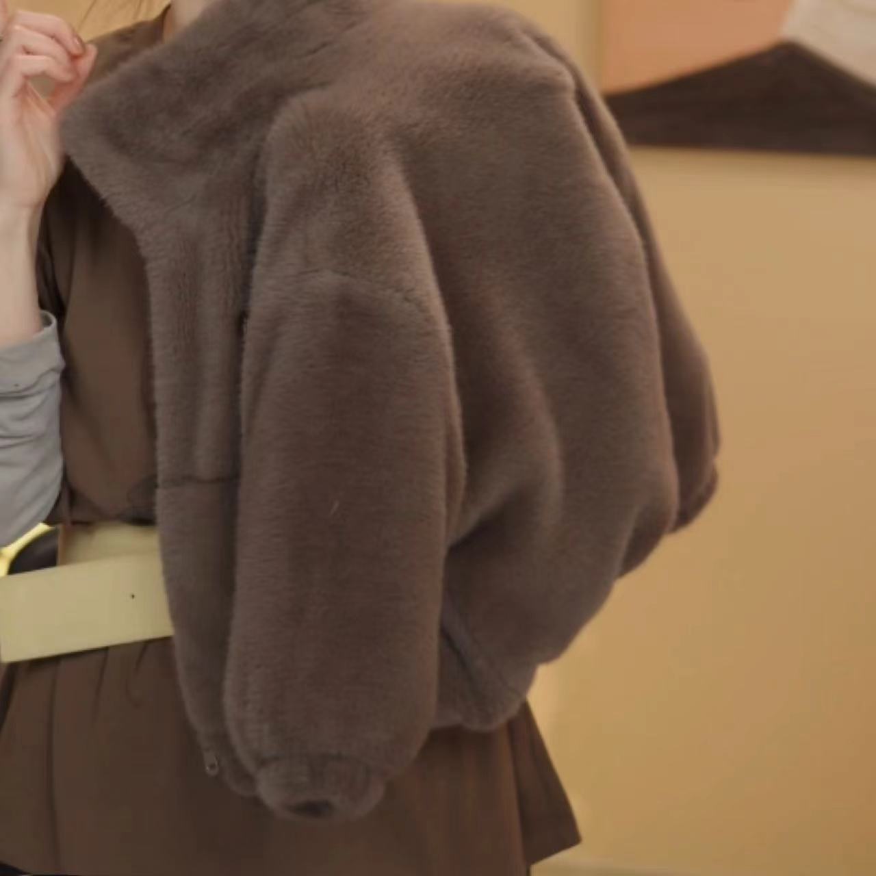 儿童装男童冬装中大童夹棉加厚上衣兔毛外套新款秋冬款冬季男孩潮