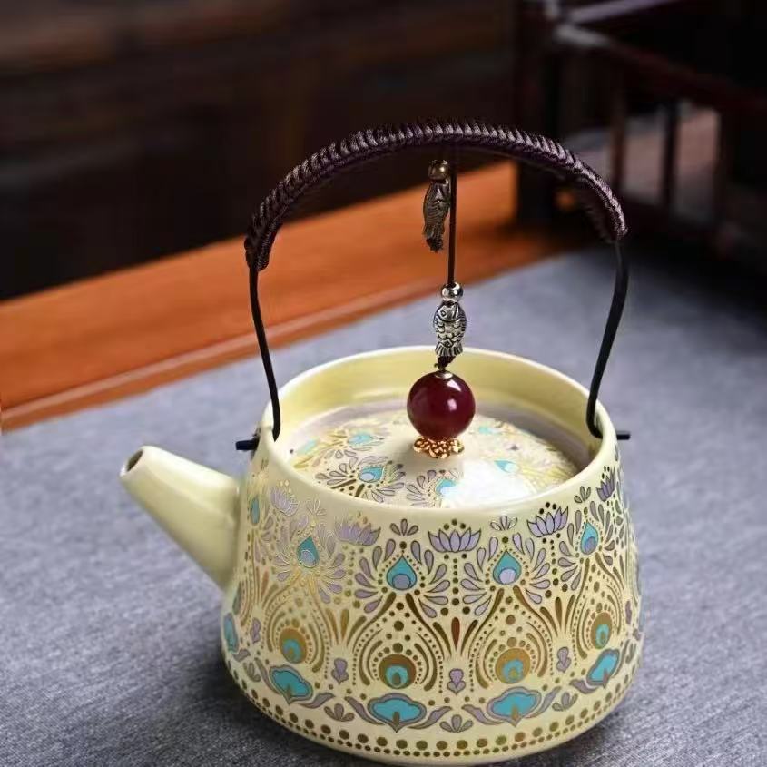 汝窑黄山海明珠一壶+二杯