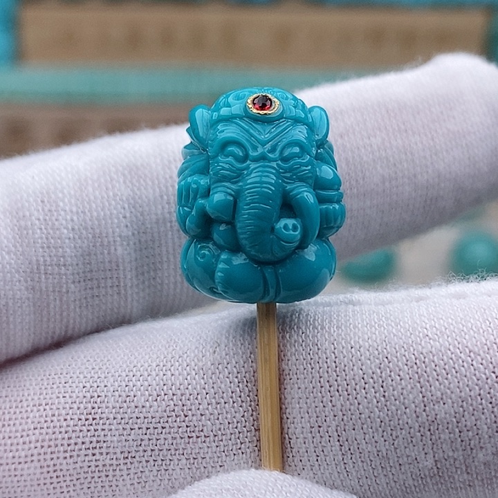 绿松石珠宝奇石未镶嵌猴****猴