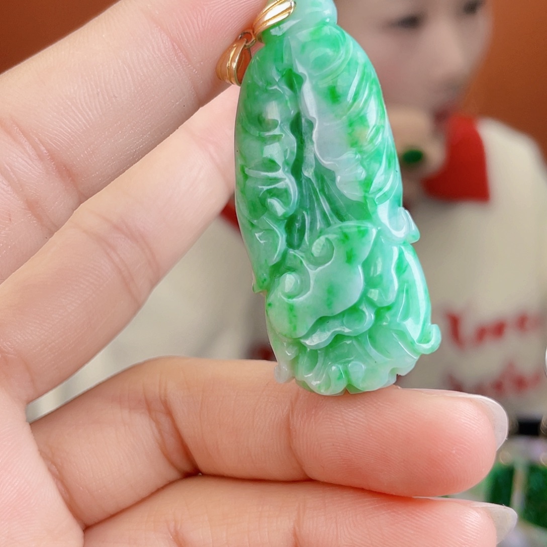 翡翠未镶嵌耳饰饰品