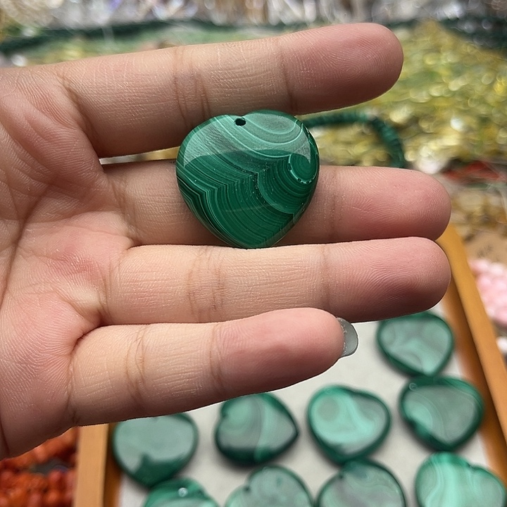 玛瑙/玉髓未镶嵌珠宝半成品小*27.7/27.8孔雀石2