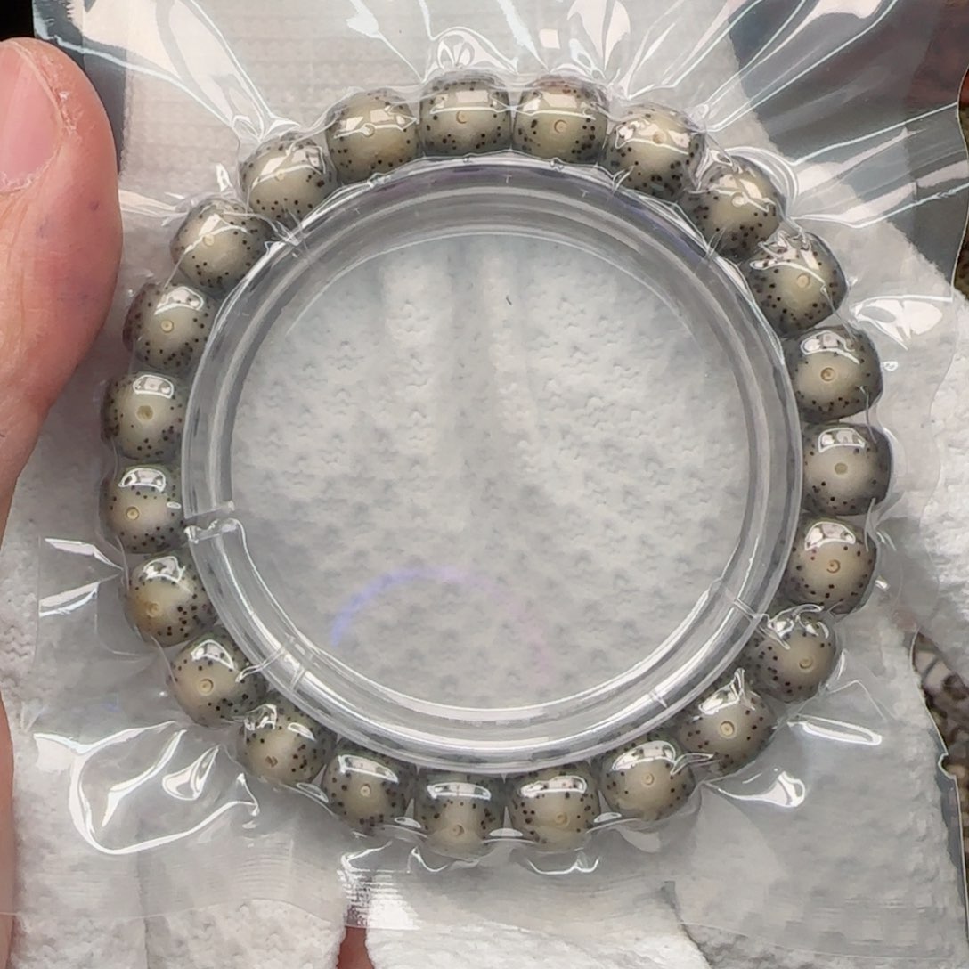 星月菩提手串胶透果冻大眼睛10*9