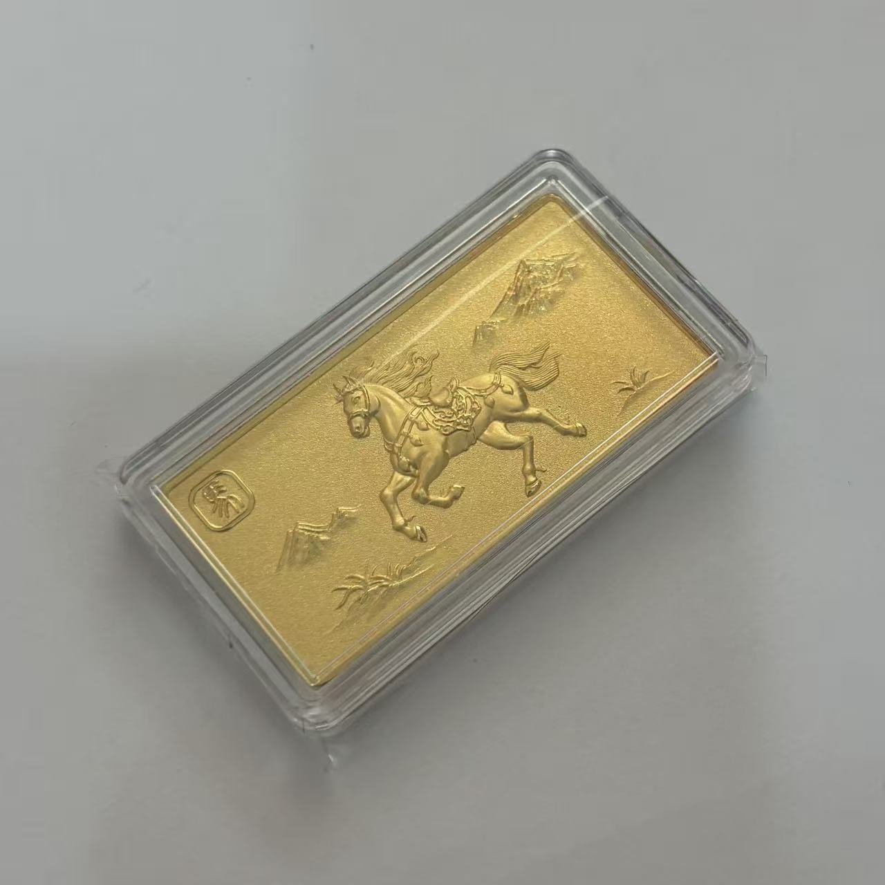 CAIBAI JEWELRY/菜百首饰PGWD饰品金条生肖马足金999