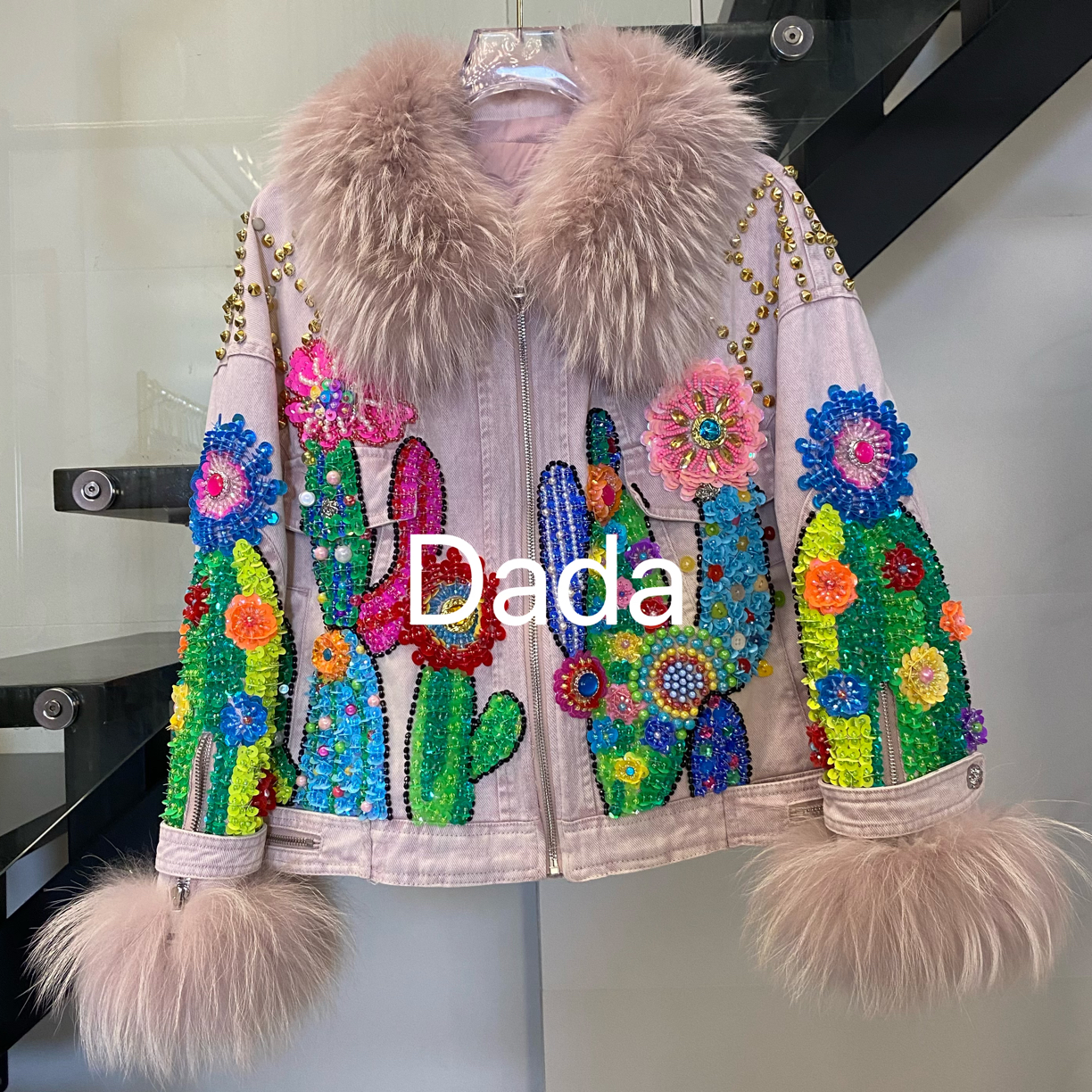 Dada设计款新款重工个性款休闲时尚百搭洋气牛仔外套