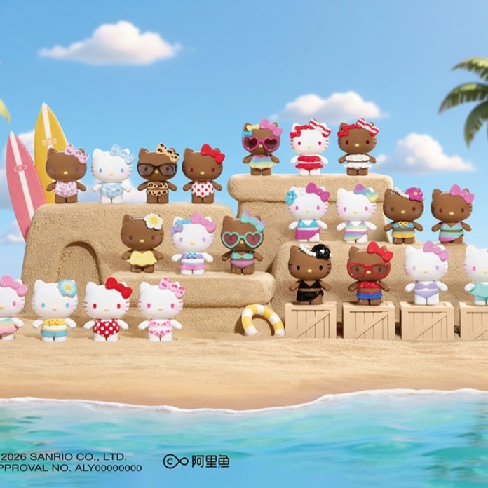 【早早拆盒】Hello Kitty二代泳衣派对系列_潮玩可爱桌面摆件礼物