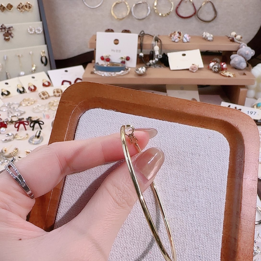 仿珍珠铜合金925银60耳圈