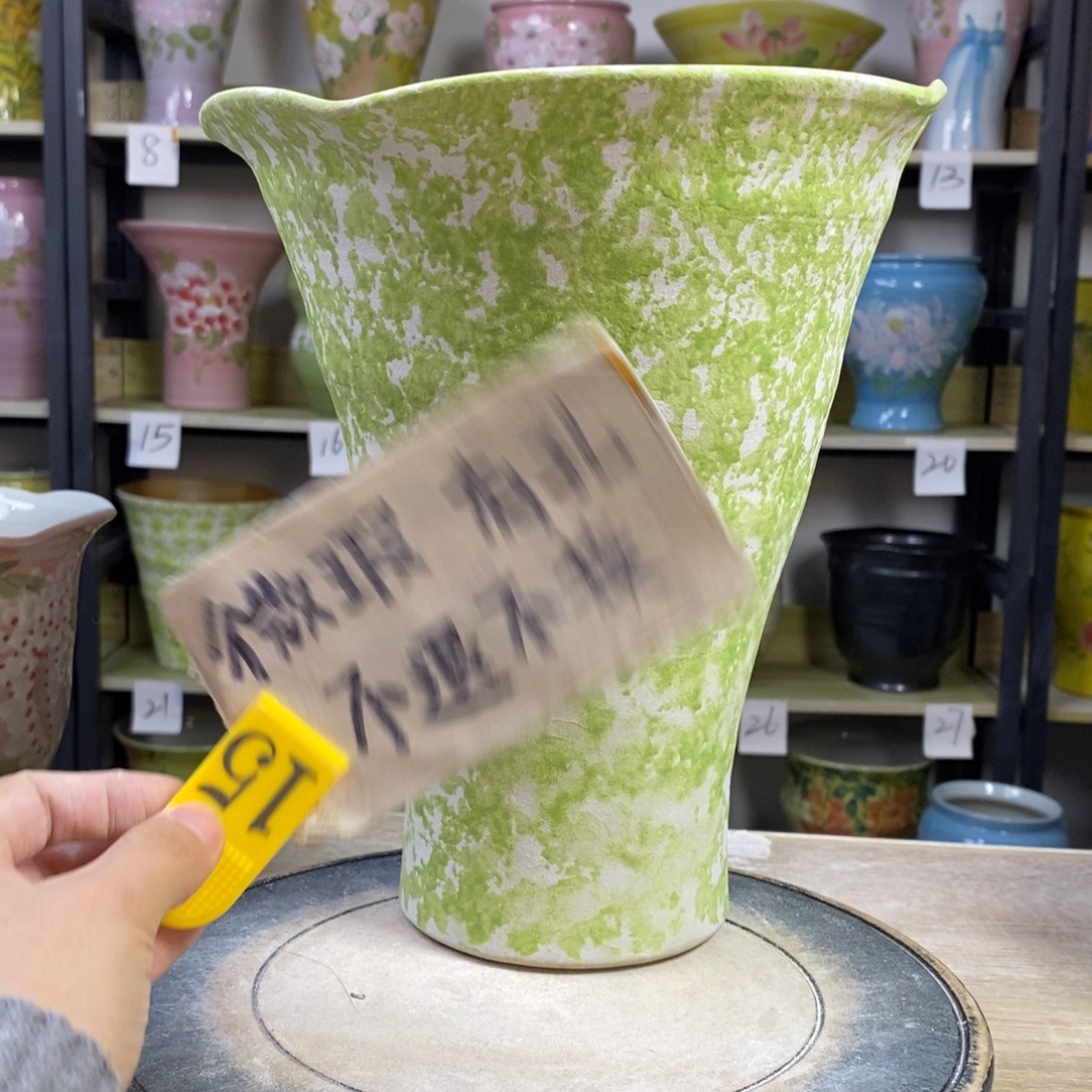 景德镇手工手绘陶瓷花盆