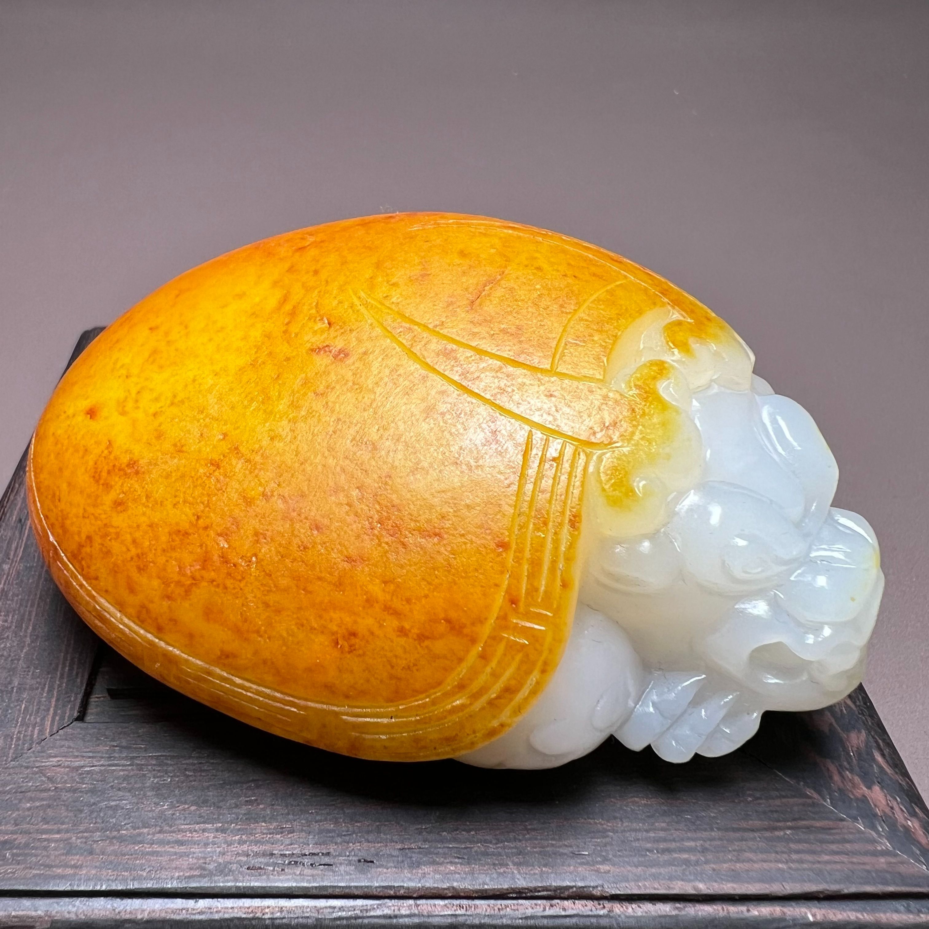 D1146海川拍卖和田玉手把件