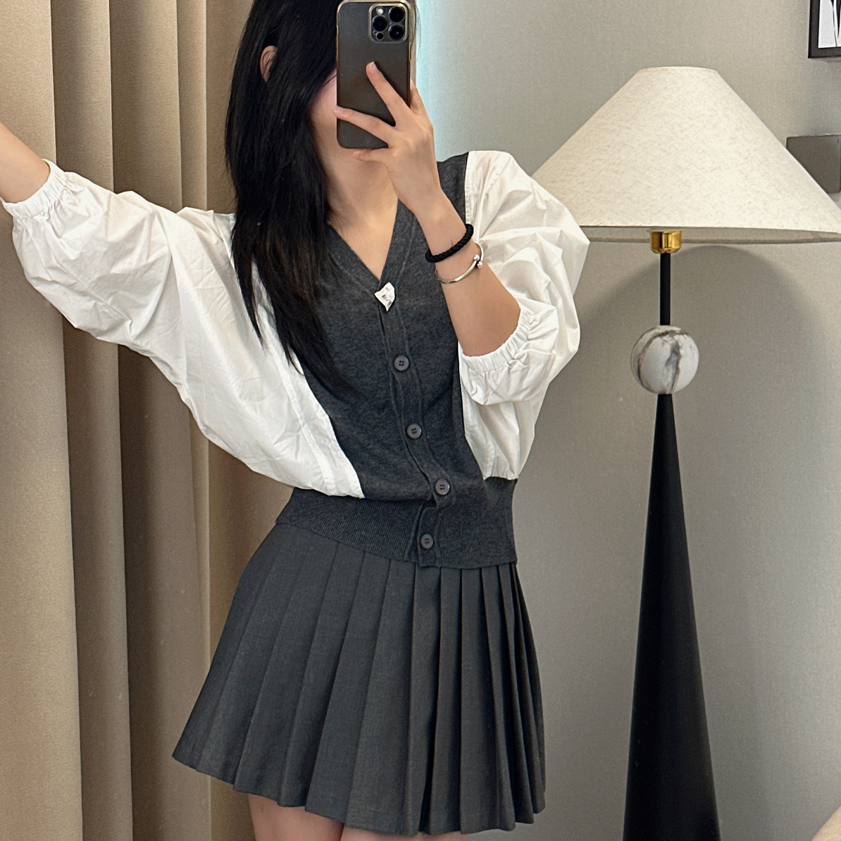 【妙女郎】双色拼接款 D4013