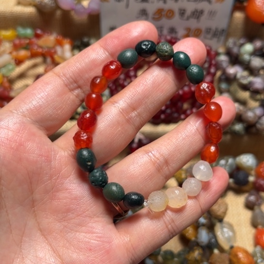 合金手链玛瑙/玉髓