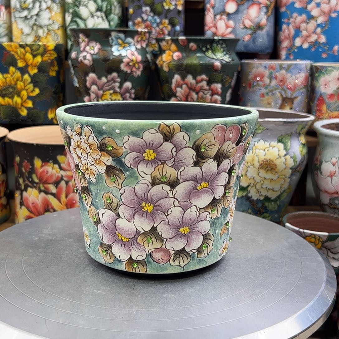 景德镇陶瓷花盆景德镇陶瓷花盆