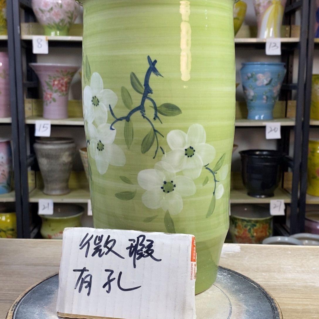 景德镇手工手绘陶瓷花盆