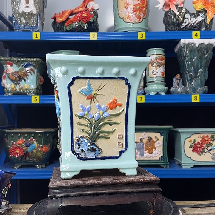 蕾***蕾石湾盆石湾盆石湾盆微瑕