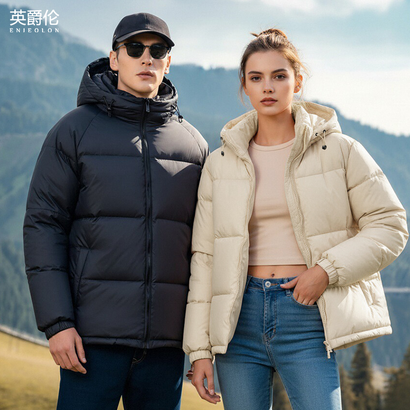 【极寒Pro 1.0】东丽进口面料石墨烯男士连帽羽绒服冬季白鸭绒YR711