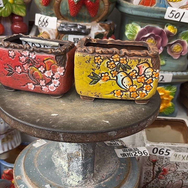 粗陶材质多肉花盆