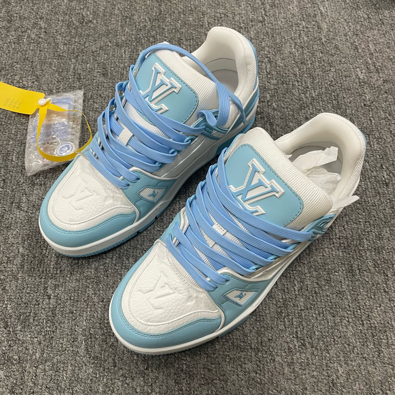 99新 LouisVuitton/路易威登 （有盒） Trainer时尚板鞋38.5码/5961