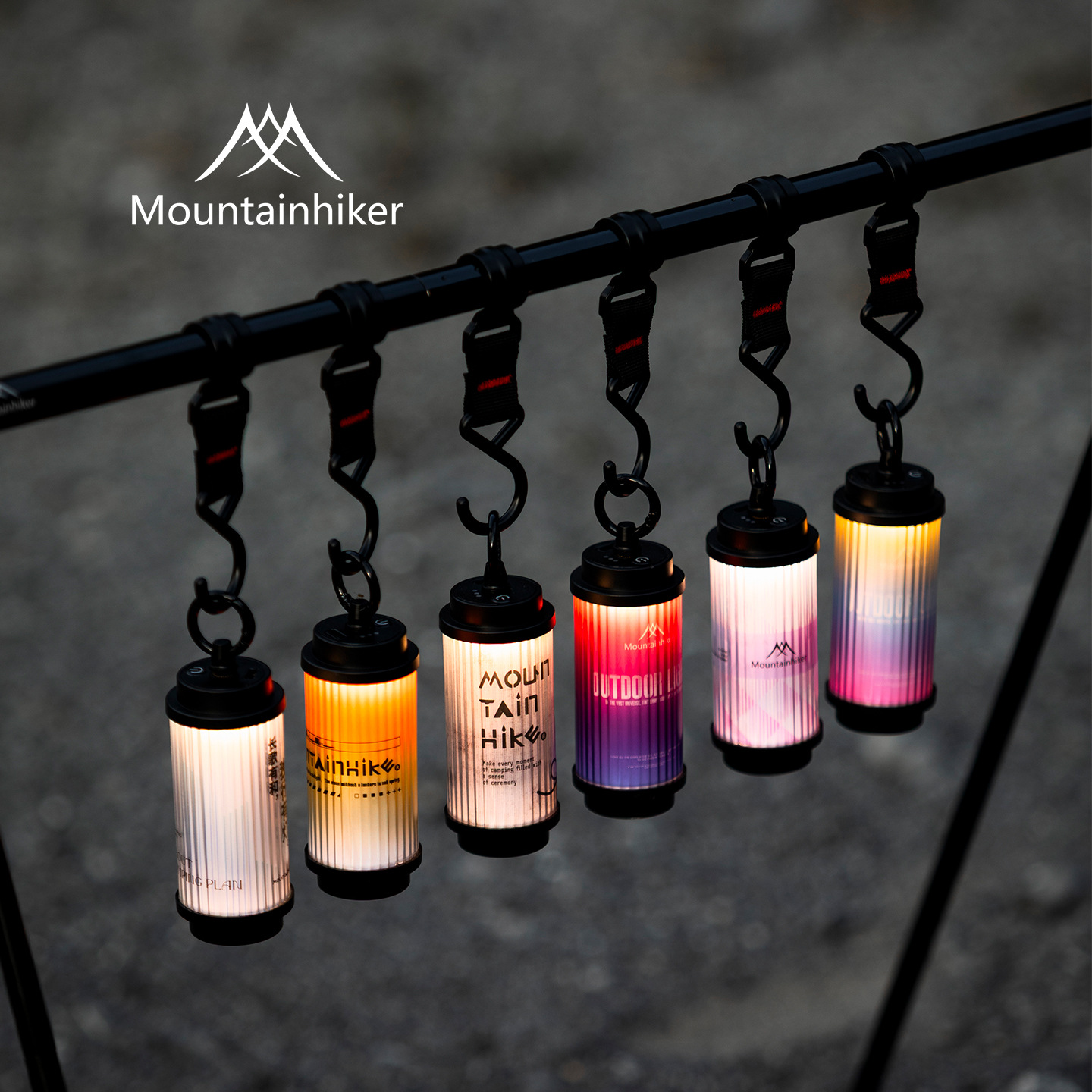 山之客新款38露营灯ABS+PC+金属活扣挂钩户外挂饰复古