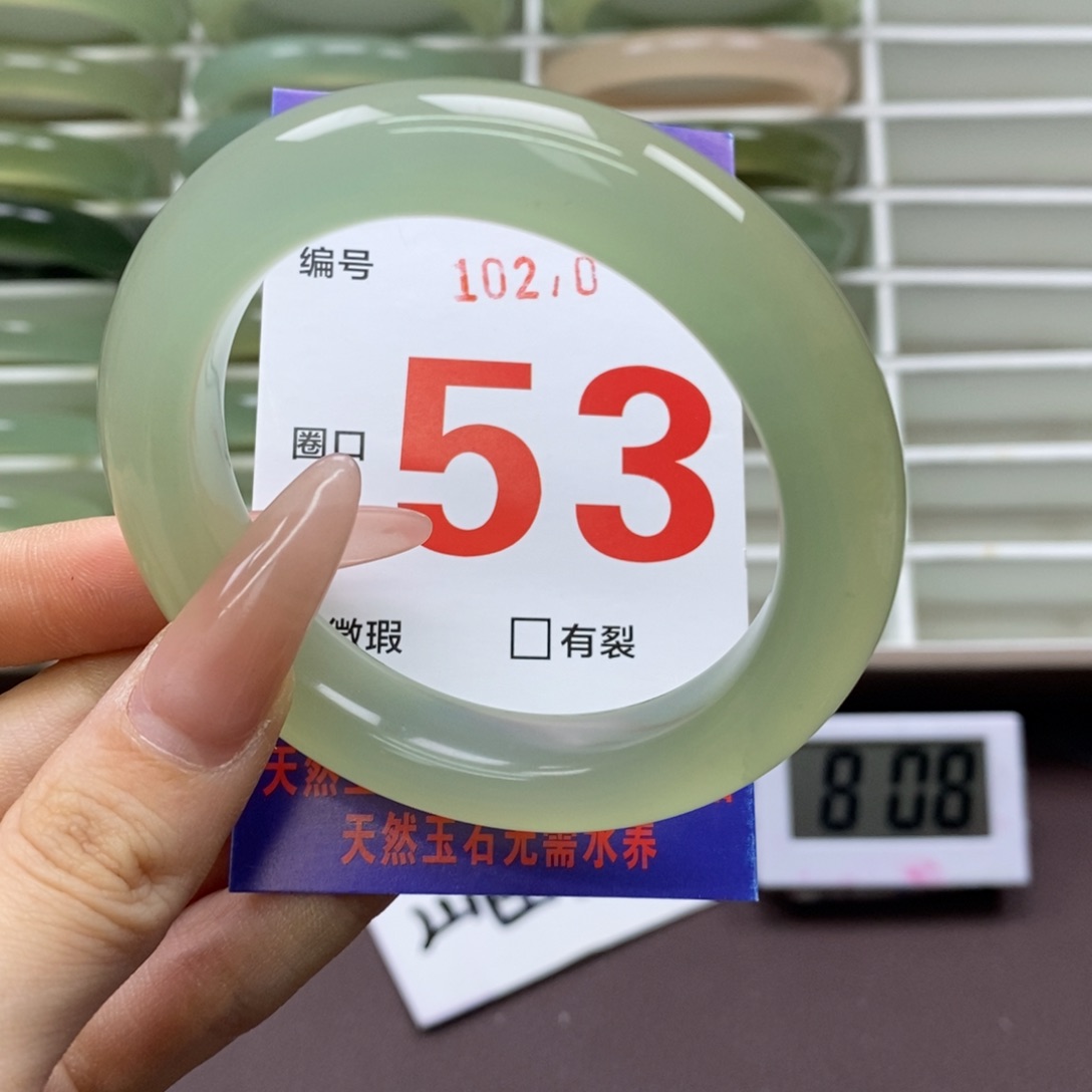 未镶嵌蛇纹石玉手镯
