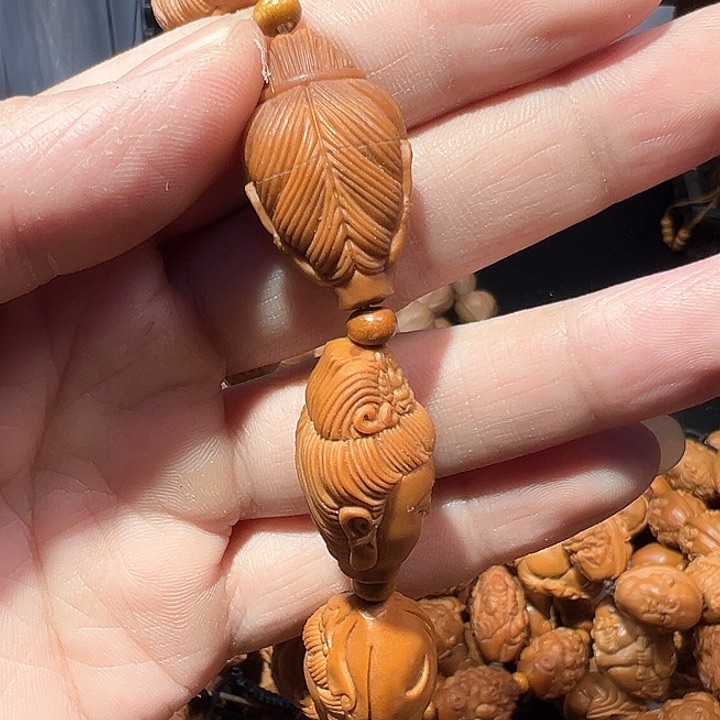 橄榄核手串/手链观音头手串瑕疵处理