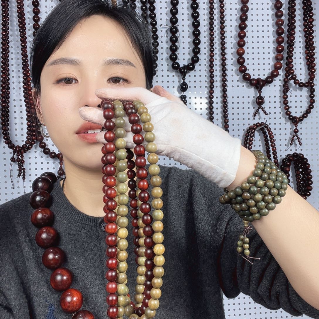 紫光檀紫檀1.0脖挂绿檀1.0