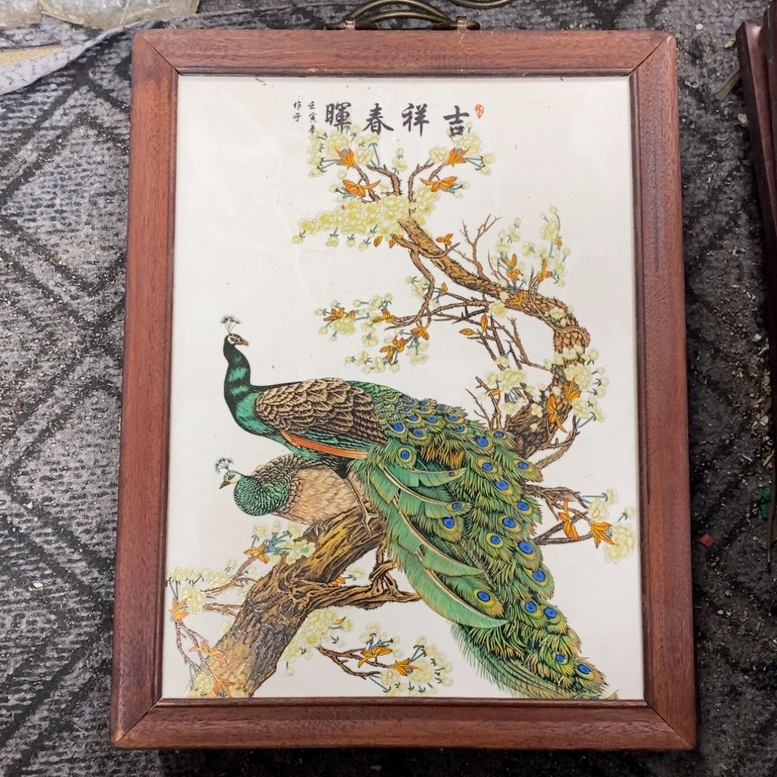 瓷37*28 景德镇瓷板画柴窑烧制