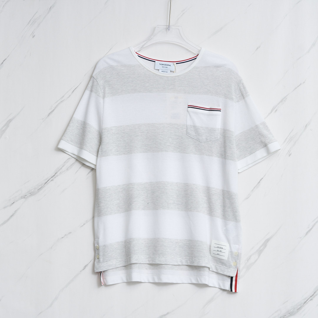 全新未使用 THOMBROWNE 男士条纹T恤/TBBU00171
