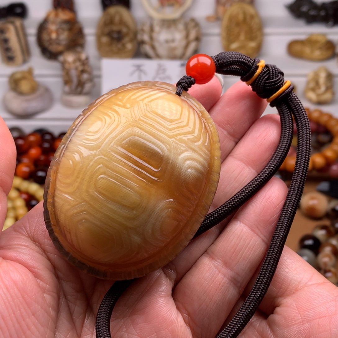 驼骨其他驴蹄富甲手把件