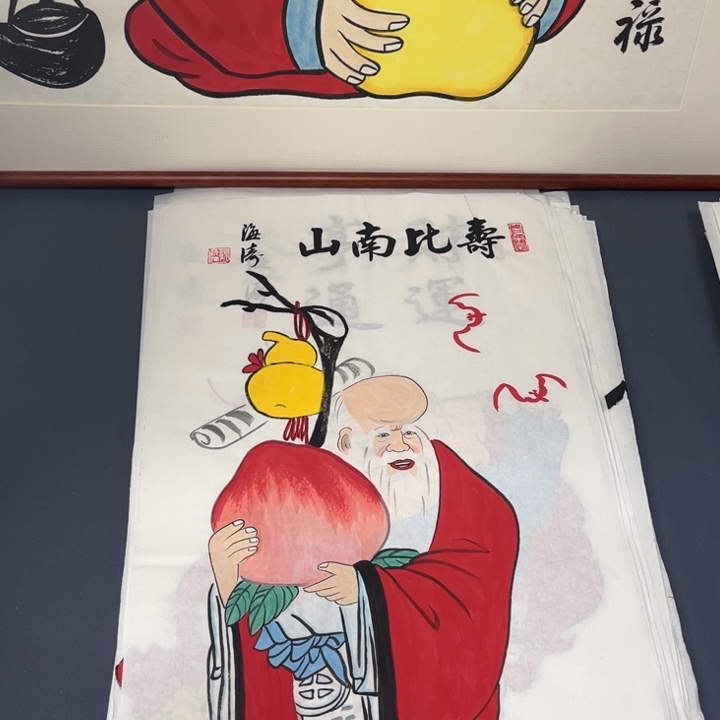 国画禅意画纯手绘作品的