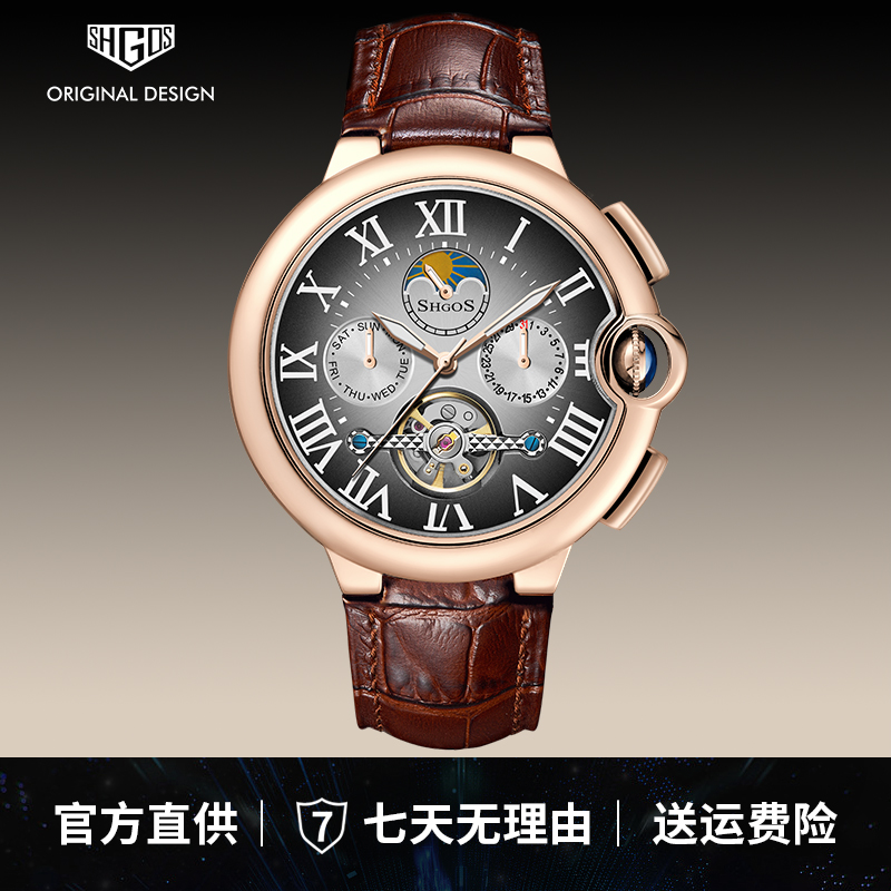 2025新款发布月相大师系列夜光全自动机械腕表【送原装钢带】