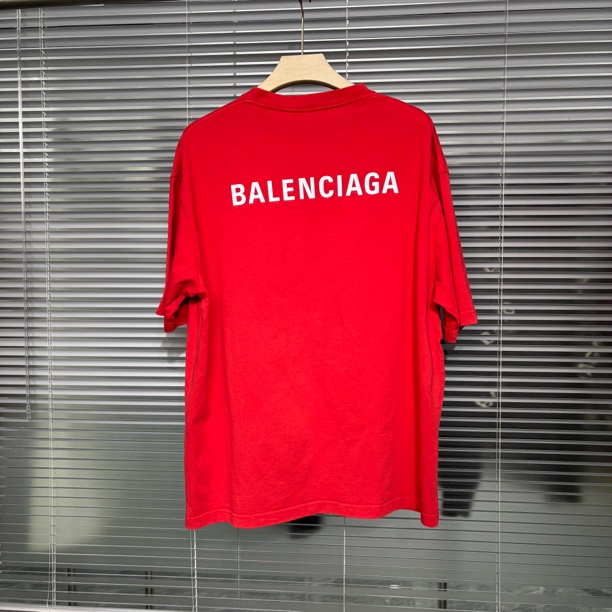99新 Balenciaga/巴黎世家 经典款 前后字母 圆领款短袖 b51